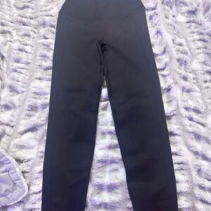 Aerie Black Ribbed Leggings